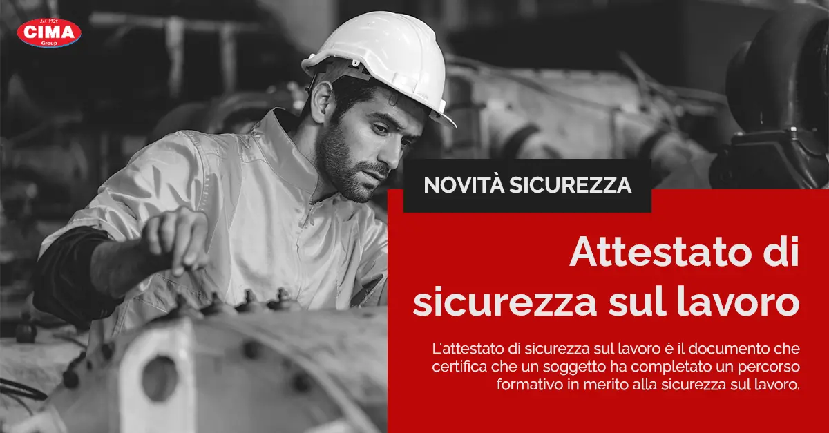 Attestato di sicurezza sul lavoro - Cima Group